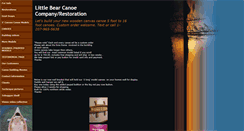 Desktop Screenshot of littlebearcanoes.com